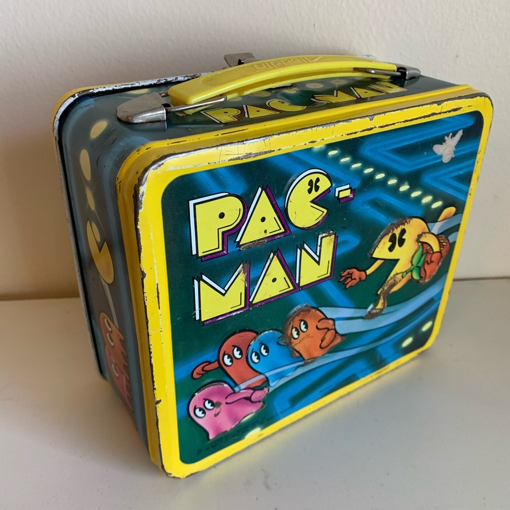 Vintage 1980 Pac-Man Metal Lunchbox